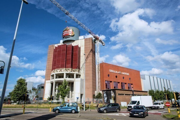 Square silos for Stella Artois brewery